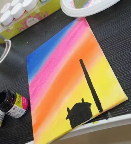 Artwork on Artixtra canvas